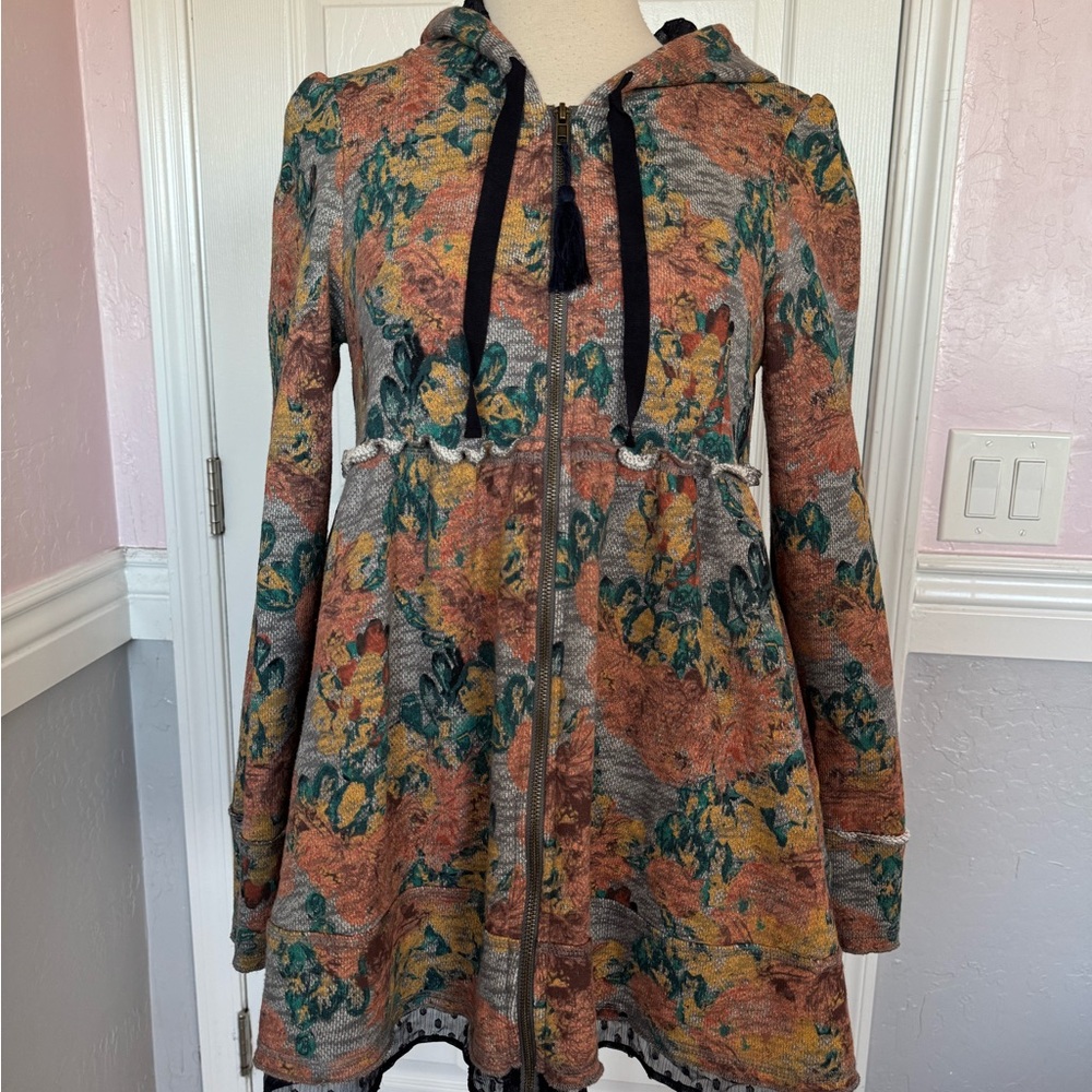Evy's Tree Sophie Full Zip Women's Multicolor Hoodie Jacket Vintage SZ M - Picture 10 of 16